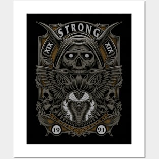 Strong Skull Devil Posters and Art